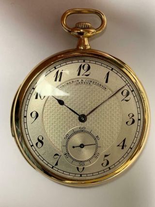 Vacheron & Constantin Minute Repeater With Extract 18k Gold Pocket Watch