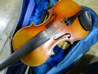 Antique Adult Violin Enrico Robella 1930 Milan Ernst Heinrich Roth German Vtg