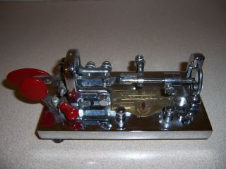 VTG Vibroplex Deluxe Keyer Bug Telegraph Morse Code Ham Radio Serial 243821 2