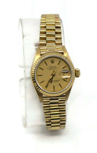 Rolex Datejust 18k Yellow Gold Watch 6917