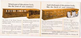 Sherer Grocery Display Counter Advertising Ink Blotter Sherer Gillett Co Chicago