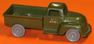 Marx Hard Plastic Us Army Pick Up Truck,  Very Hard To Find.