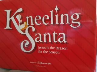 Kneeling Santa Nativity Scene Roman Inc. 2