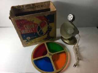 50’s Spartus Rotating Color Wheel With Box Model 886