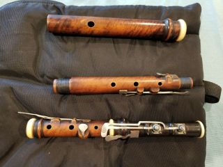 William Whiteley Antique,  Vintage Boxwood 8 - Key Flute,  A=440