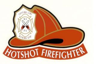 3 Forest Service Hotshot Fire Helmet Sticker Decal
