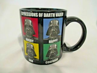 Big Star Wars Expressions Of Darth Vader Black Ceramic 20oz Coffee Mug Tea Cup