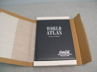 Leather Bound Hammond World Atlas Executive Edition 2005 Coca Cola Global Summit