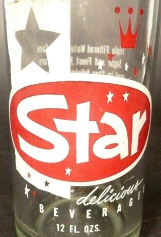 Vintage Acl Soda Pop Bottle: Star Of Wilkes Barre,  Pa - 12 Oz Acl
