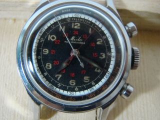 Mido Multi - Centerchrono Vintage Chronograph Serial 335991 Watch Running Read