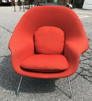 Exceptional Vintage Knoll Womb Chair & Ottoman Eero Saarinen - Orange 3