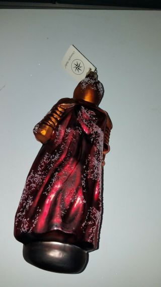 Vintage Radko 1996 Knight in Armor Hand - Painted Glass Christmas Ornament w/ Tag 3