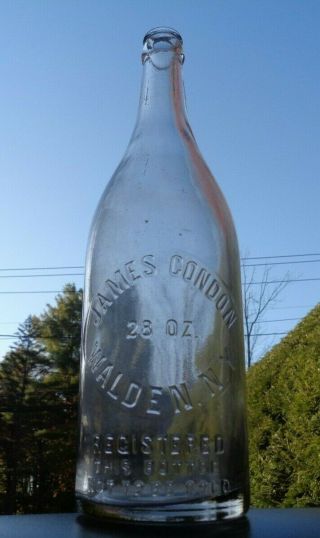Walden Ny - James Condon - 28 Oz.  Soda Beer Bottle Crown Top