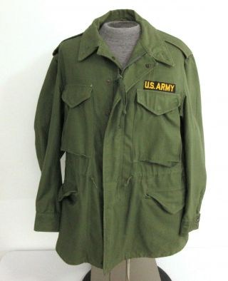 Vintage Us Army Military Field Jacket M - 1951 Korean War Size Medium