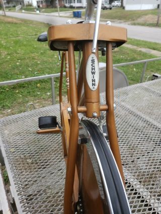 Vintage XR 7 Schwinn Exerciser Vintage Copper Look Stationary Bike 2