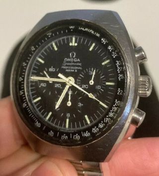 VINTAGE Omega Speedmaster Mark II Mens Steel Chronograph Watch c.  861 145.  014 TLC 3
