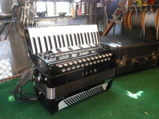 Vintage Professional Sano Stereo Fifty Double Tone Chamber Accordion Pick Up