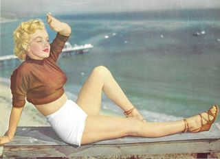 1953 Pin Up Girl Lithograph Marilyn Monroe 287