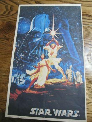 Vintage 1977 Star Wars Poster General Mills Cereal Premium