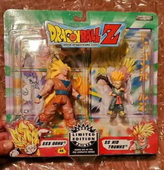 Dragon Ball Z Limited Edition Paints Ss3 Goku & Ss Kid Trunks Figure Jakks Irwin