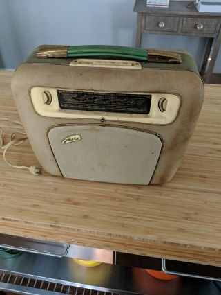 Rare Vintage Metz German Tube Shortwave Radio / Record Player