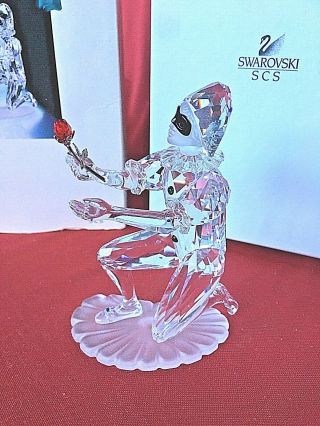 Swarovski Masquerade Harlequin 254044 Crystal Figurine Mib Retired 2001
