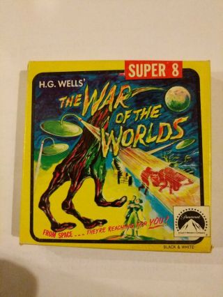 Vintage Horror 8 8mm Film Reel The War Of Worlds Sci - Fi Alien Space