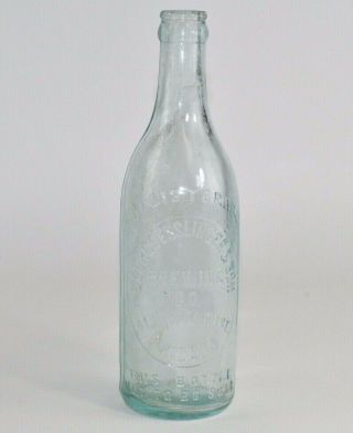 Vintage George Esslinger & Son Brewing Co,  Phila,  Pa Aqua Green Bottle - 9 "