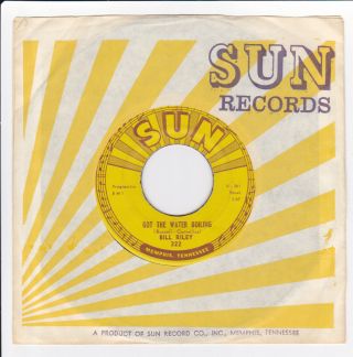 Sun 322 Orig Rockabilly 45 - Bill Billy Riley - Got The Water Boiling / One More