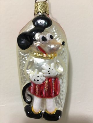 1960’s Inge Glass Blown Glass Disney© Minnie Mouse Ornament Germany Xmas Holiday