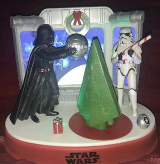 Star Wars Christmas Musical Animation Darth Vader Storm Trooper Table Top Decor