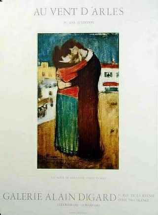 Pablo Picasso - Les Amants De La Rue - Alain Digard - Vintage Poster - 1981