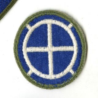 Wwii 35th Infantry Division Green Back Patch Europe France Germany