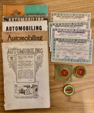 Boy Scout Vintage Automobiling Merit Badges,  Pamphlets And Cards