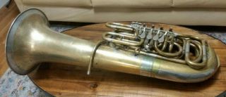 Vintage Mirafone Miraphone Tuba Model 184 Cc 5u (5 Valve) Brass (2017 Overhaul)