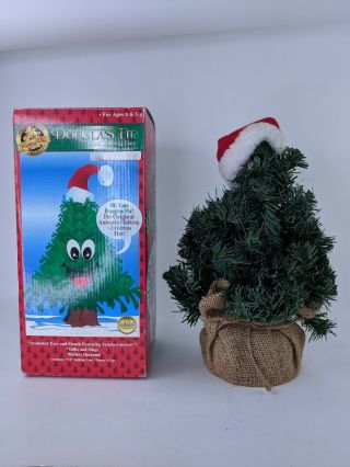 Gemmy 12 " Animated Douglas Fir Talking Singing Christmas Tree Flaw