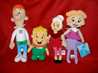 Vintage George,  Jane,  Judy W/tag & Elroy Jetson Plush Doll Family - The Jetsons
