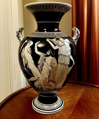 Greek Amphora Krater Vase God Goddess Artemis Diana Kutahma Pottery