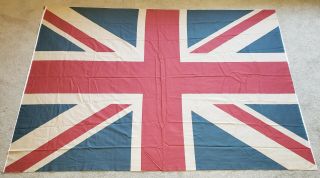 Huge Union Jack Flag Printed Fabric Banner 58 " X 80 " Britain British Flag
