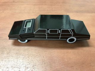 Vintage Alcraft Black Limousine Car Auto Dealer Quartz Clock Paper Weight