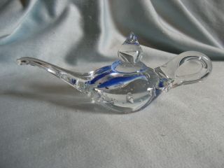 Dynasty Gallery Heirloom Collectibles Glass Genie Aladdin ' s Lamp Paperweight 2