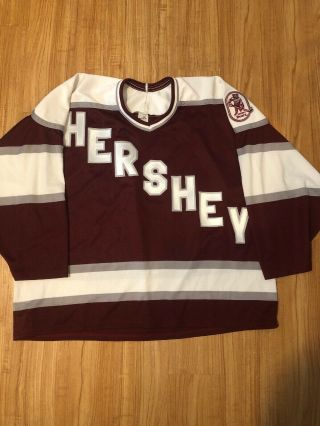 Vintage Bauer Hershey Bears Brown Hockey Jersey Mens Size Xxl