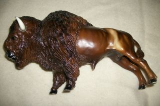 Vintage Breyer Molding Co Brown Bison Buffalo Usa