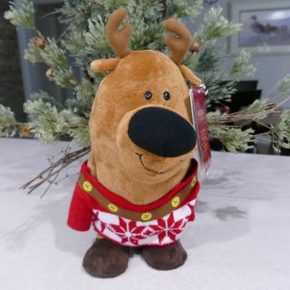 Gemmy Animated Singing Dancing Reindeer Plush Christmas Plays " Timber " W/tags