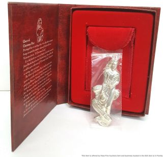 Oneida Dickens Sterling Silver 1993 Ghost Of Christmas Past Ornament W Box