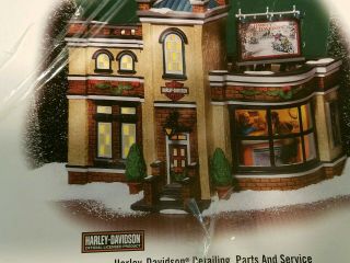 Dept 56 Christmas In The City Harley Davidson Detailing Parts & Service 59214