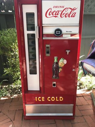 Vintage Fully Restored Early 1960s Coca Cola Coke Machine Cavalier Great