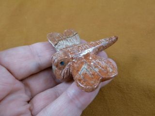 (y - Drag - 300) Red Dragonfly Fly Figurine Bug Soapstone Carving Peru Dragonflies