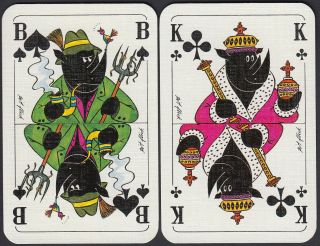 Vintage Black Rhino Advertising Playing Cards 1984 Germany