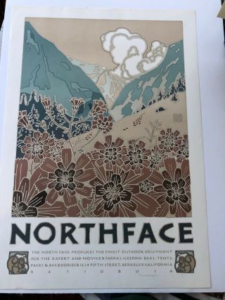 David Lance Goines Northface Print Signed And Numbered
